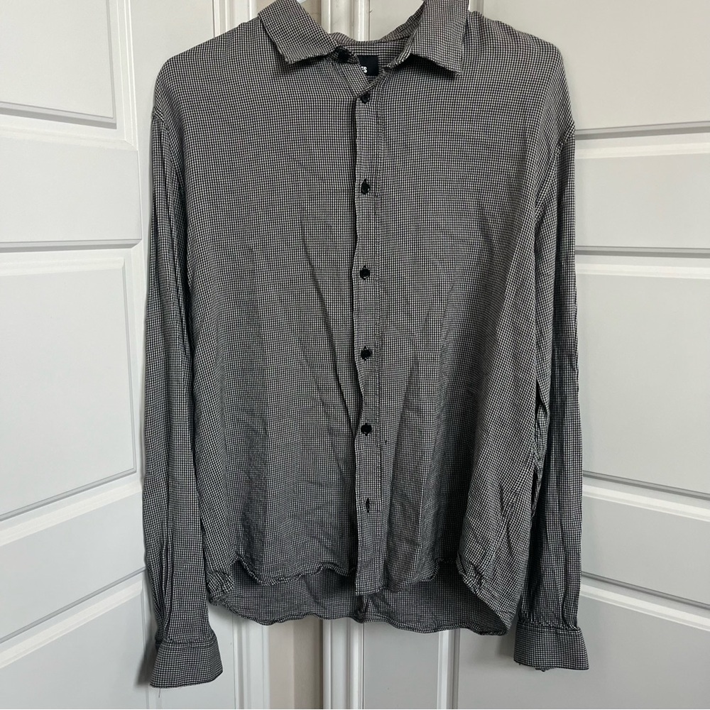 The Kooples Houndstooth Button-down Shirt Size Large